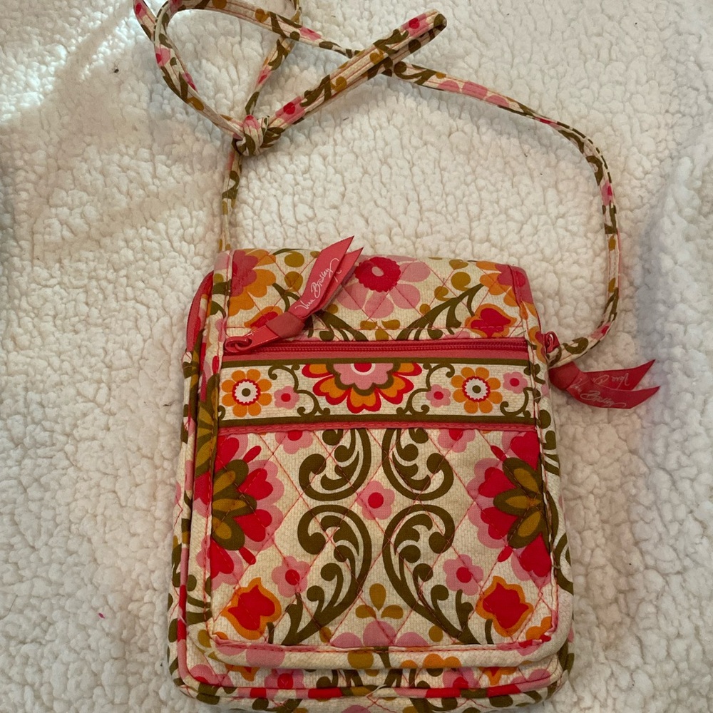 VERA BRADLEY Bundle Folkloric Quilted Campus Backpack + Crossbody | GUC - Picture 5 of 11